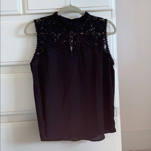 NEW Paper Crane High-Neck Lace Blouse (NWOT)